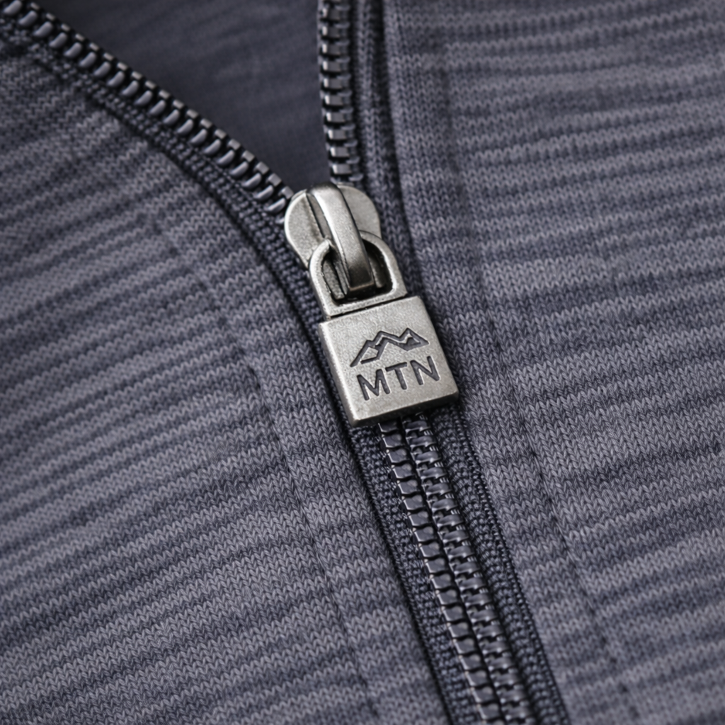 Quarter-Zip Pullover zipper detail